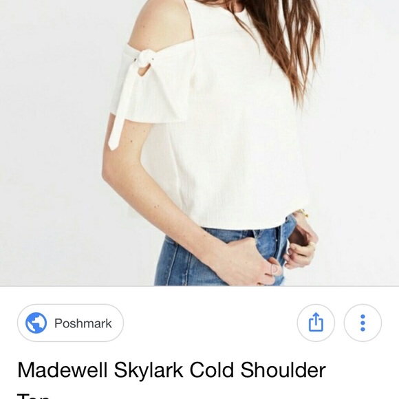 New Madewell skylark top blouse Alexa chung Linen - Picture 3 of 6
